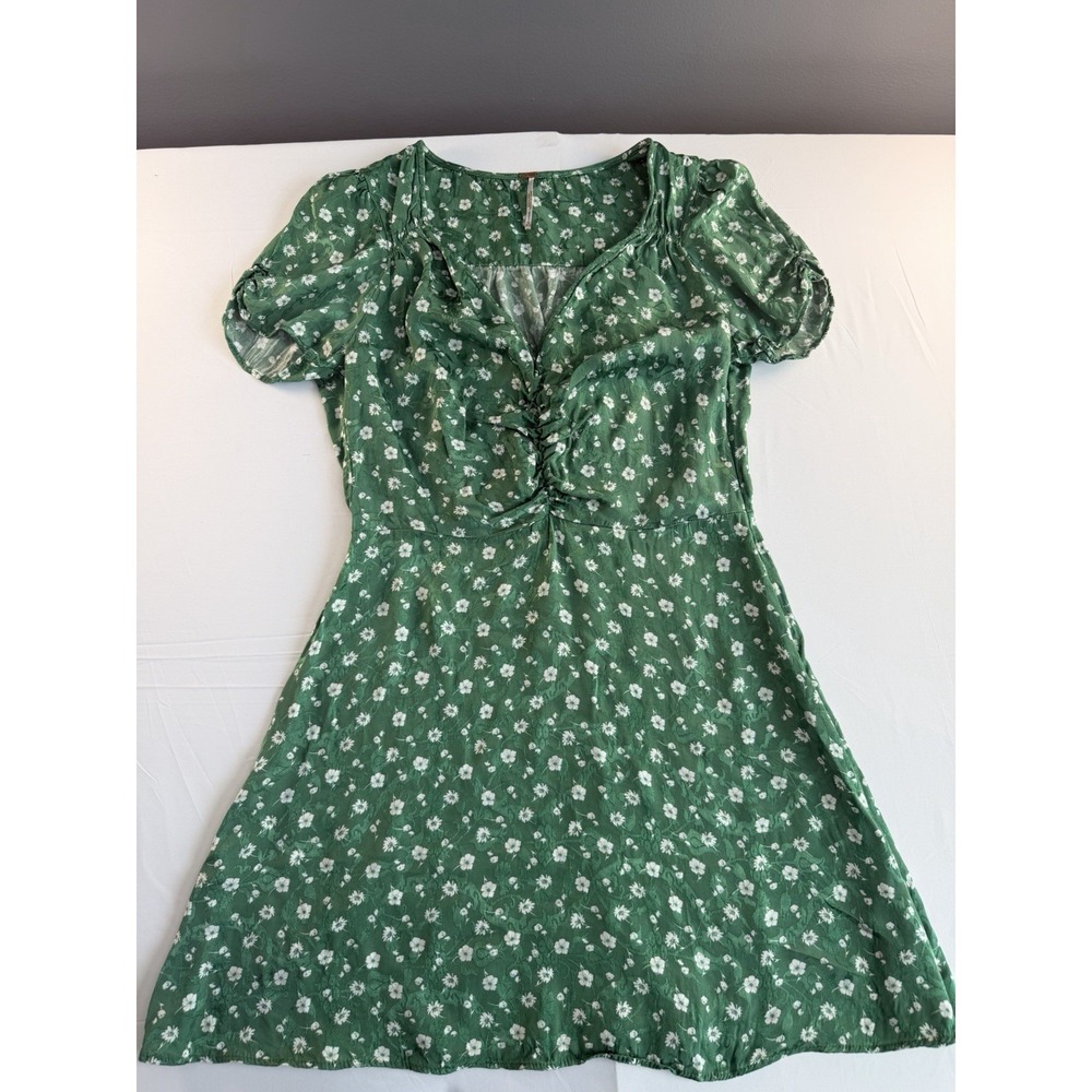Free‎ People Bond Street Ruched Front Floral Mini Dress. BOHO, Party,Festival